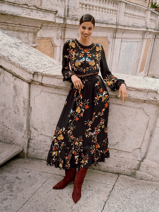 Giambattista Valli Dresses & Skirts - Giambattista Valli Floral Print Midi Dress Size Medium NWT Multicolor